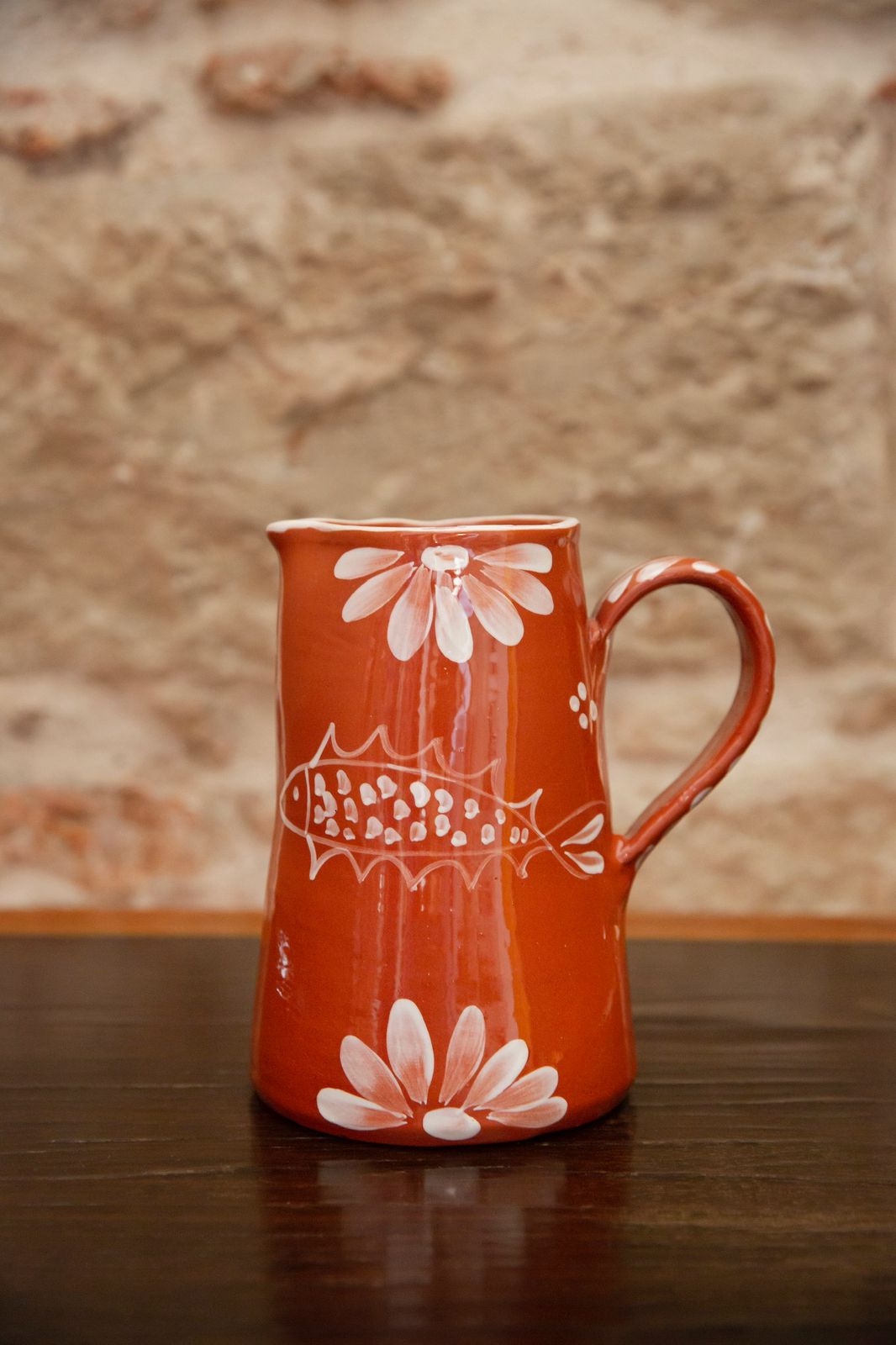 Anthologist Ceramic Water Jug Red Clay, Psari