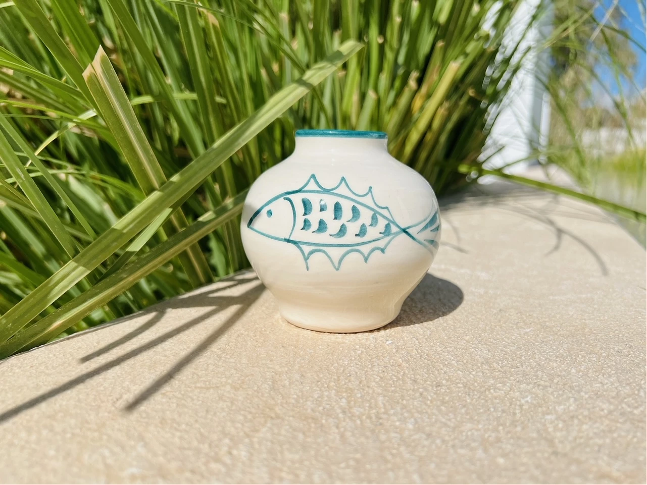 Anthologist Ceramic Bud Bouquet Vase Blue Psari