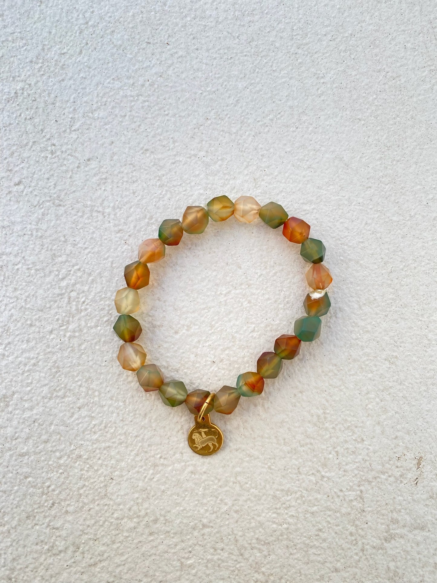 Chimera Bracelet with Faceted Multicolor Agate
