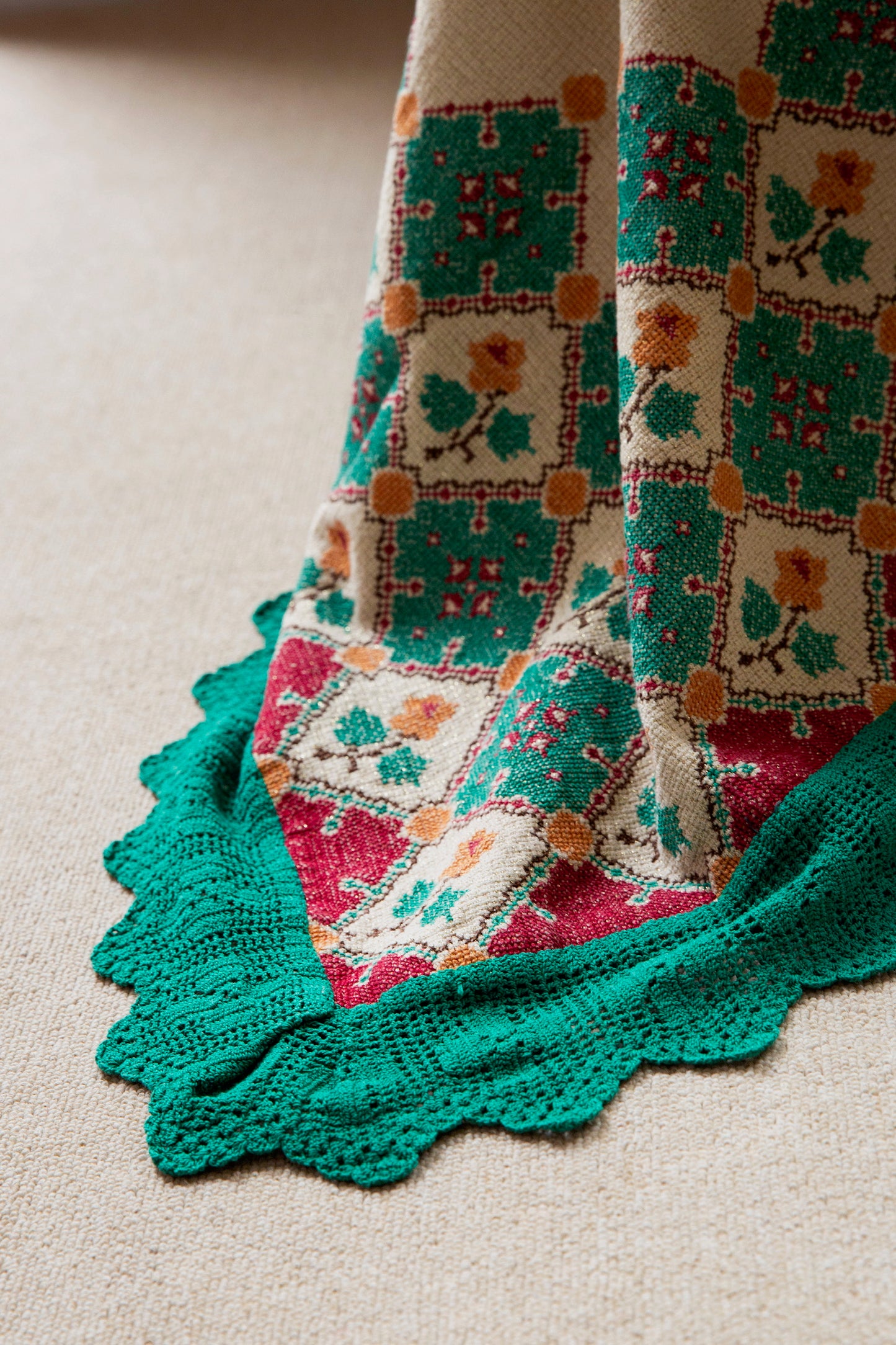 Diktamo Vintage Tablecloth/Throw