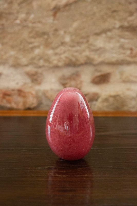 Anthologist Glass Easter Egg, Pomegranate Small