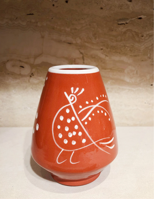 Anthologist Ceramic Bud Cone Vase Red Clay, Pagoni
