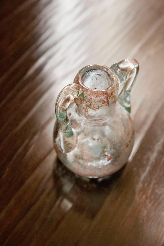 Blown Glass Amphora Vase, Lavender