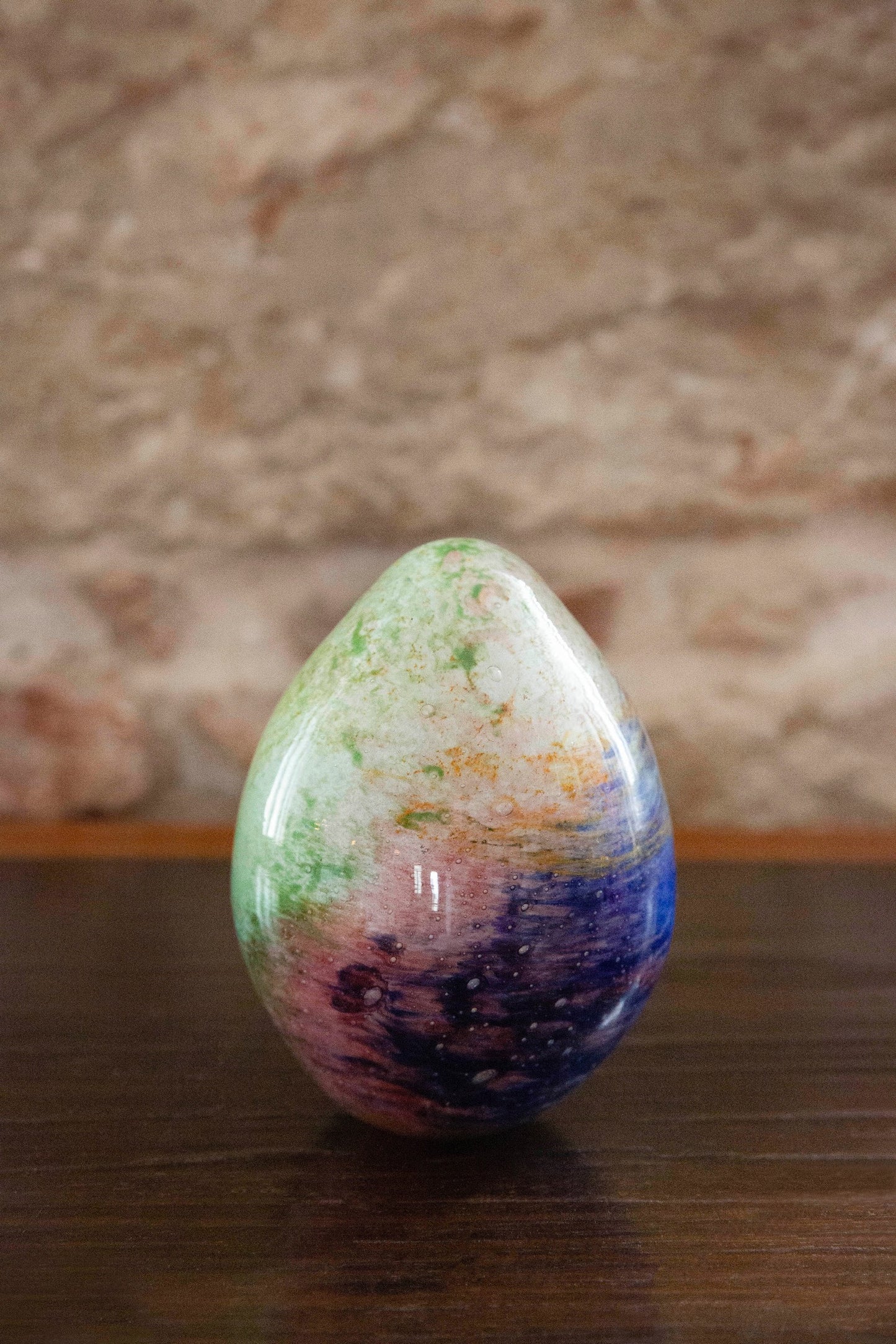 Anthologist Glass Easter Egg, Multicolor, Large