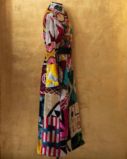 Silk Velvet Ikat Jacket