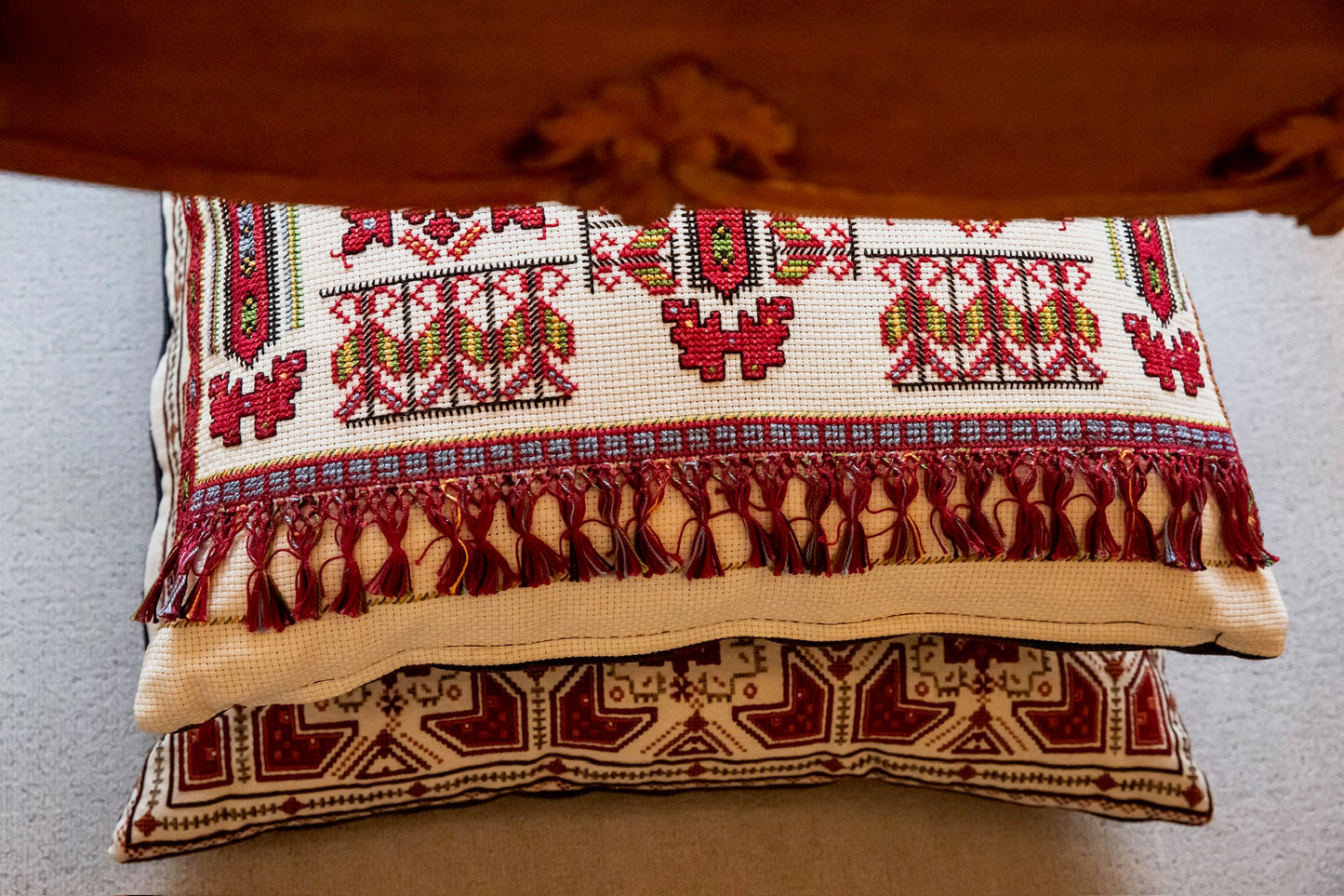 The Evia Vintage Pillow