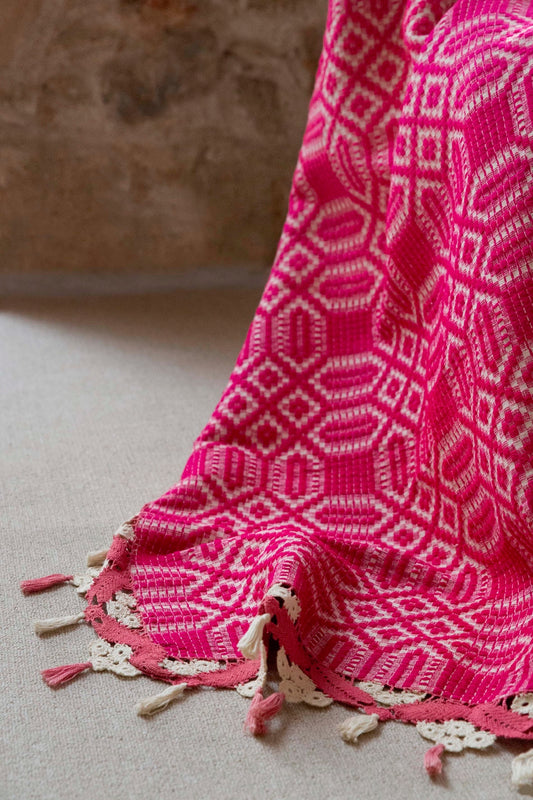 The Cretan Rose Weave Textile