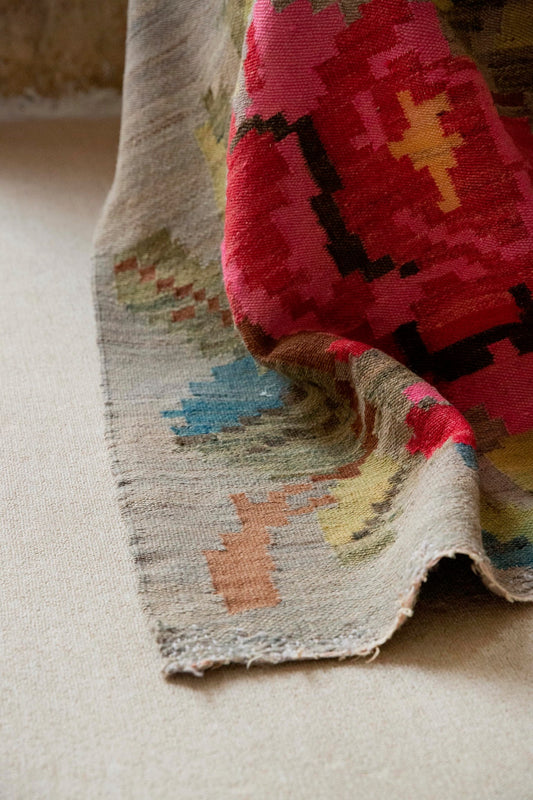 The Ioannina Rose Runner Vintage Carpet