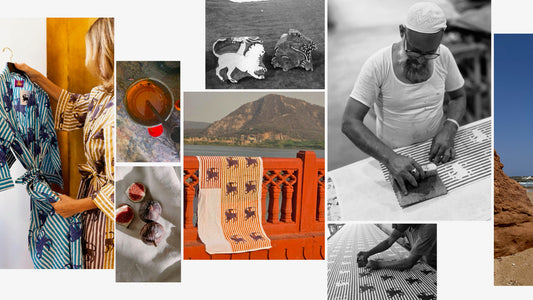 The Anthologist Hand-Blocked Robe