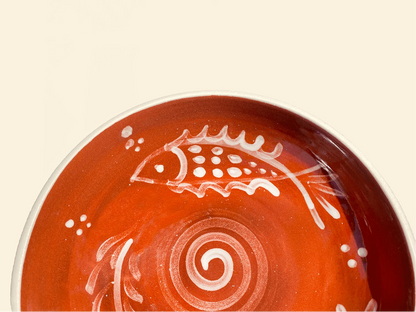 Anthologist Ceramic Medium Bowl, Red Clay, Psari