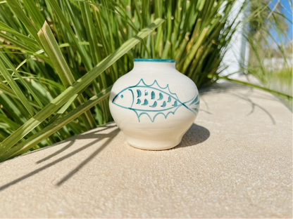 Anthologist Ceramic Bud Bouquet Vase Blue Psari