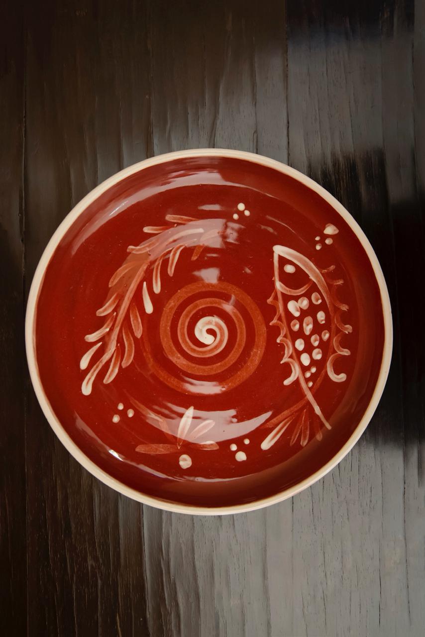 Anthologist Ceramic Medium Bowl, Red Clay, Psari