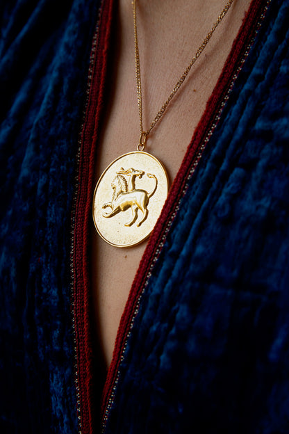 Anthologist’s Chimera Medallion Necklace