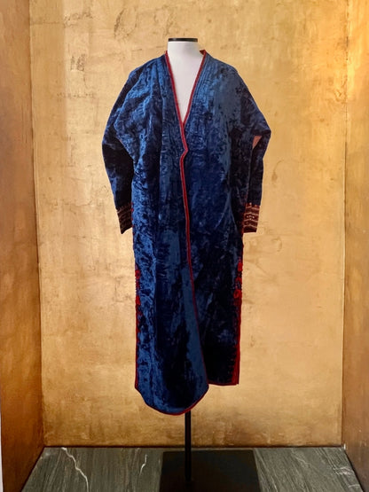 Antique Blue Velvet Jacket