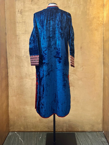 Antique Blue Velvet Jacket