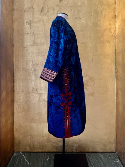 Antique Blue Velvet Jacket