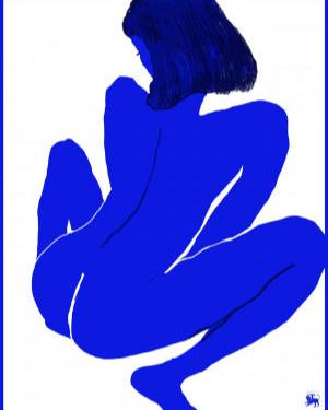 Anthologist Blue Lady Scarf