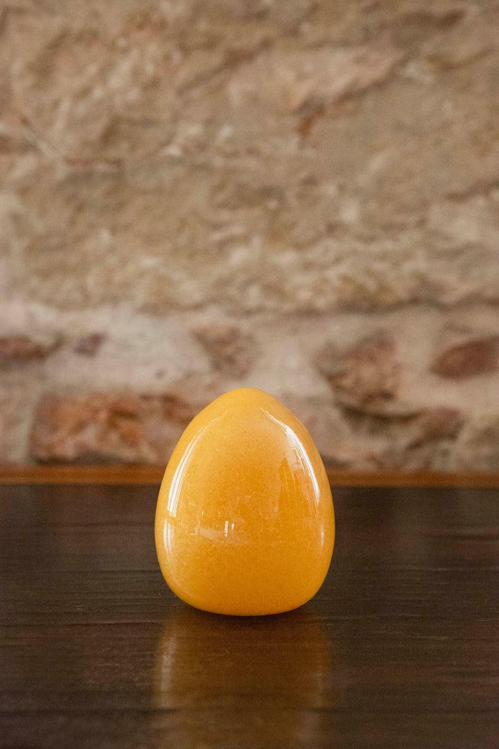 Anthologist Glass Easter Egg, Gold Small