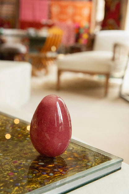 Anthologist Glass Easter Egg, Pomegranate Small