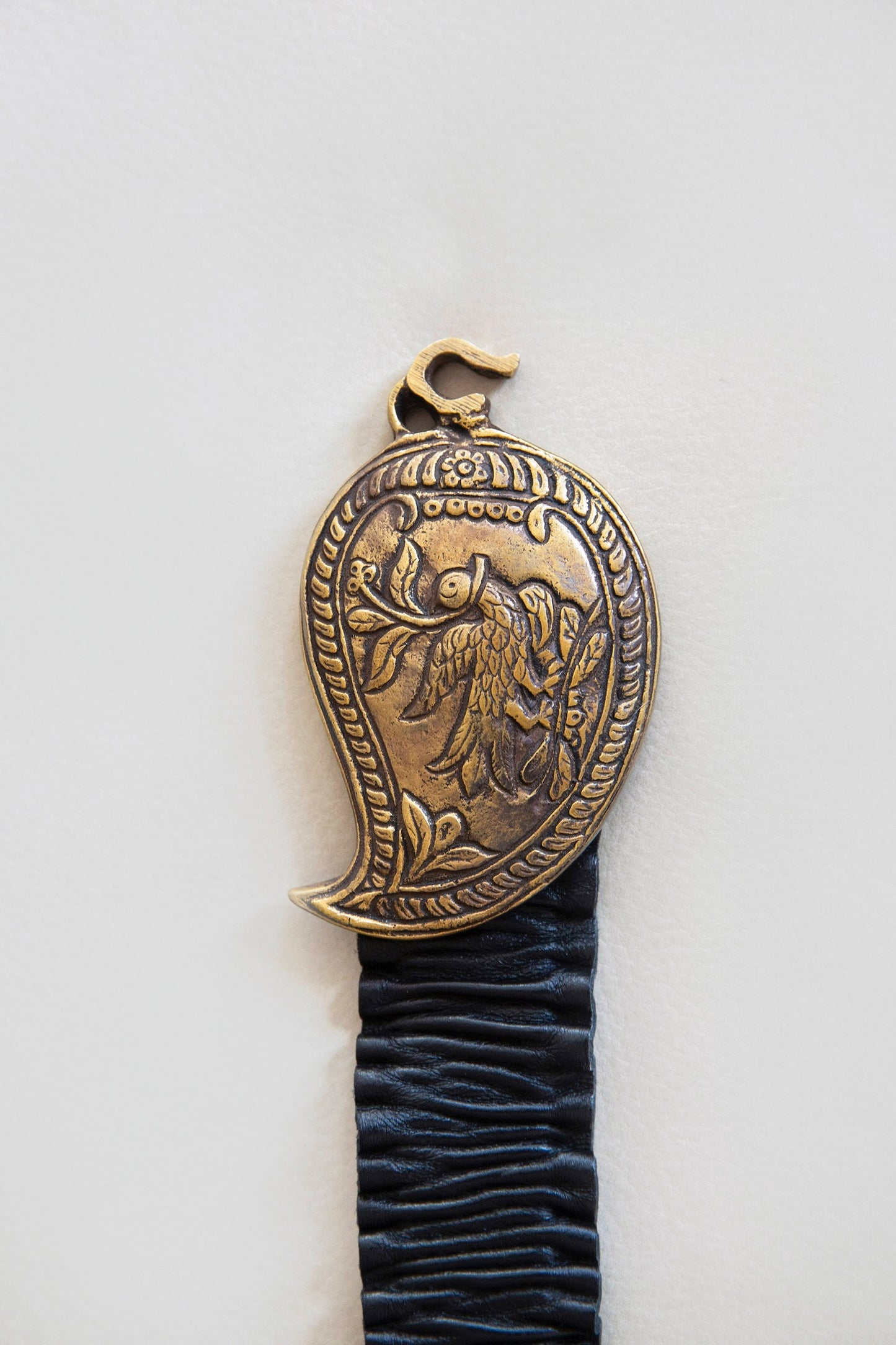 Goddess Belt, Black Leather with Elastic