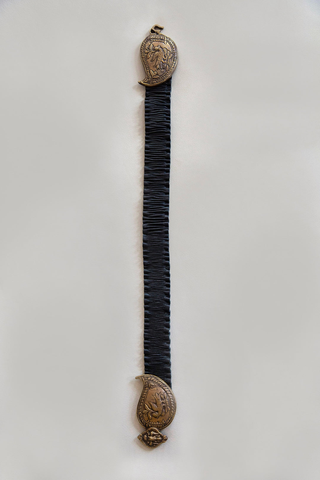 Goddess Belt, Black Leather with Elastic
