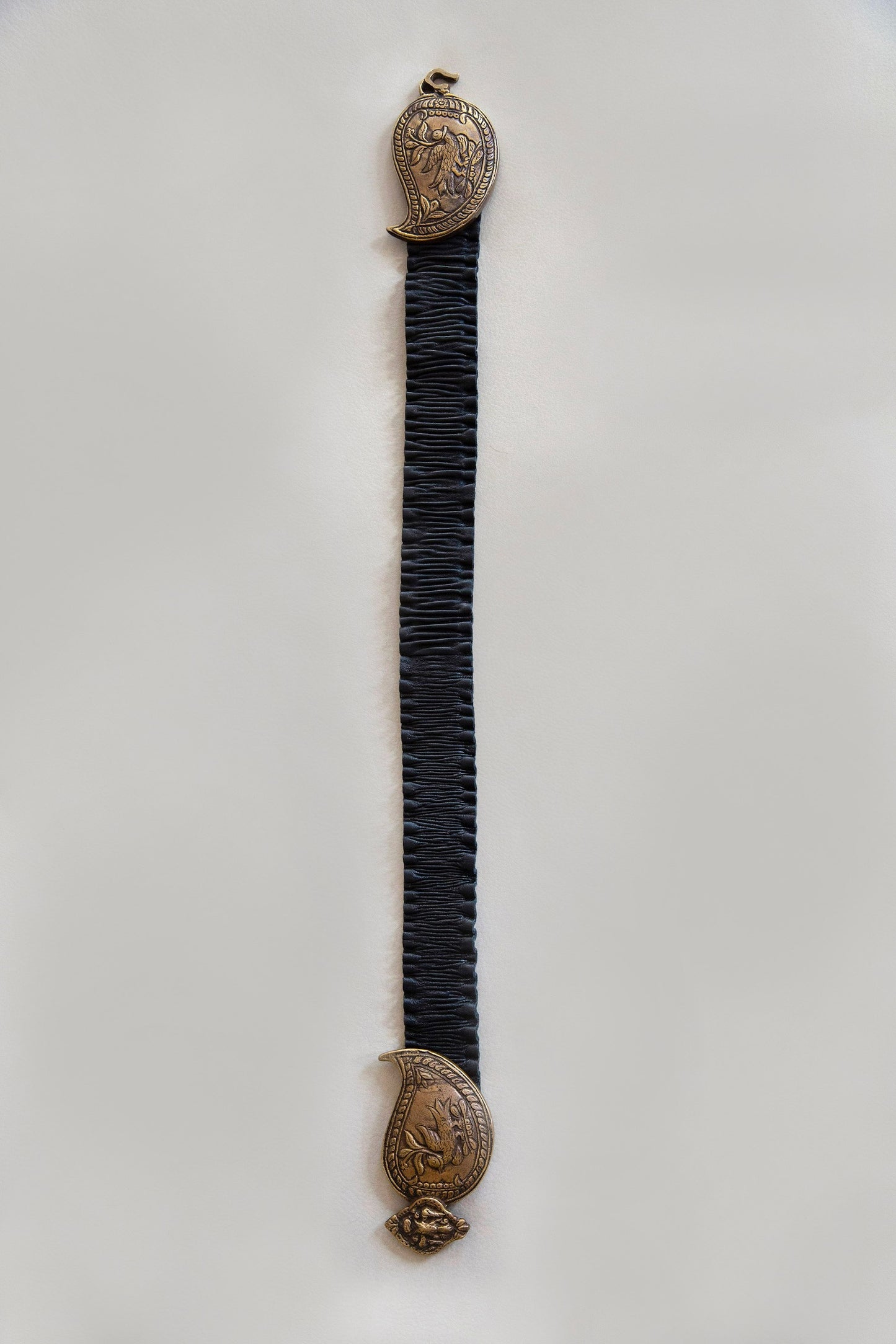 Goddess Belt, Black Leather with Elastic