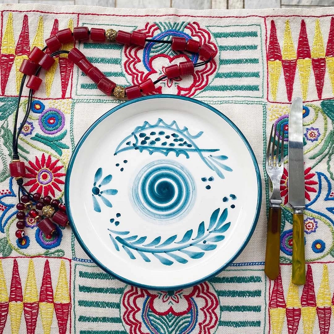 Anthologist Blue Psari Plate