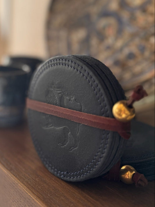 Anthologist Coasters (Set of 4) Blue