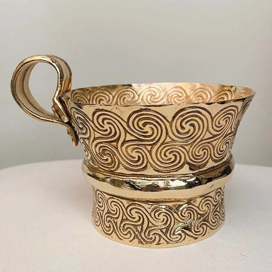 Gold Scroll Cup