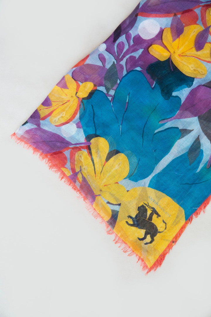 Anthologist Print Scarf Petroleum