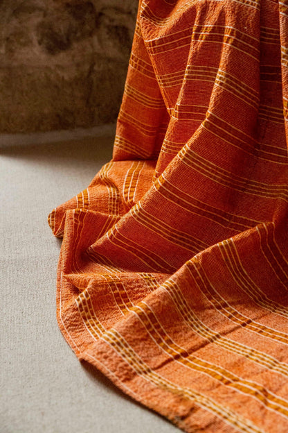 Saffron Sunset Vintage Textile