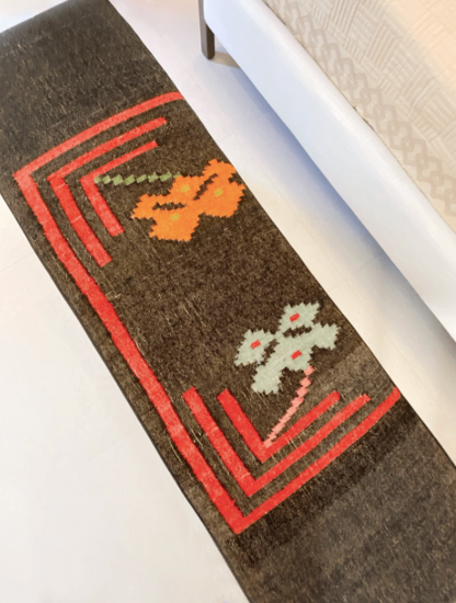 Custom Vintage Greek Kilim Bench