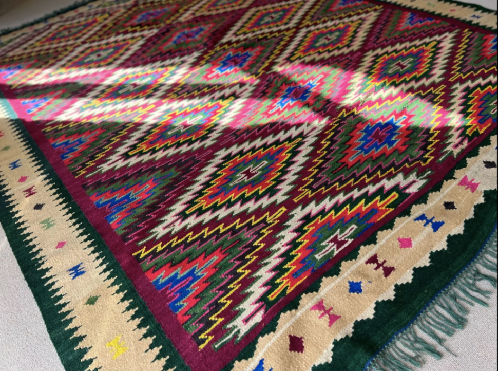 Rare Geometric Kilim