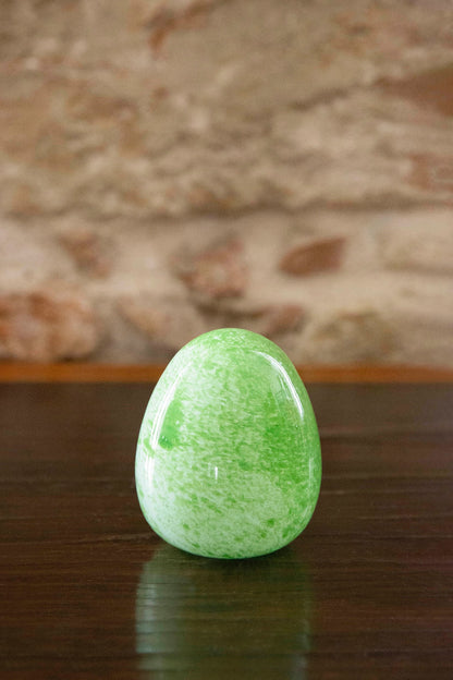 Anthologist Glass Easter Egg, Green, Small