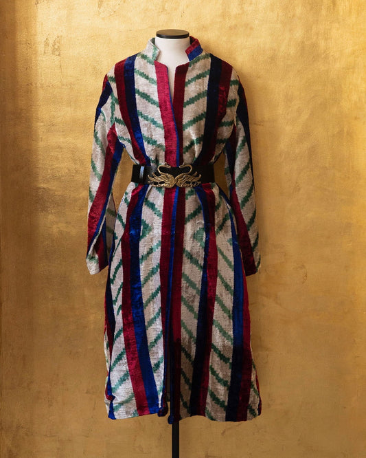 Silk Velvet Ikat Jacket