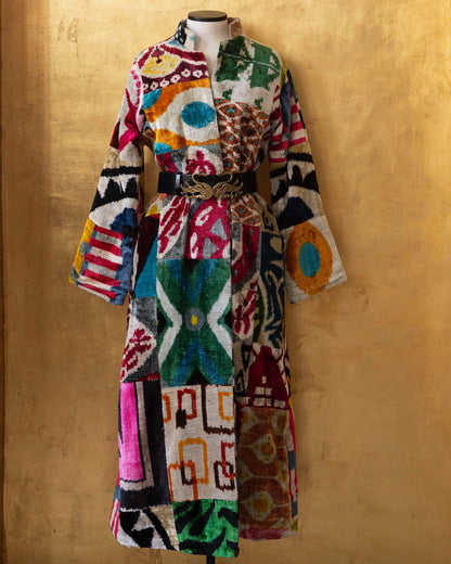 Silk Velvet Ikat Jacket