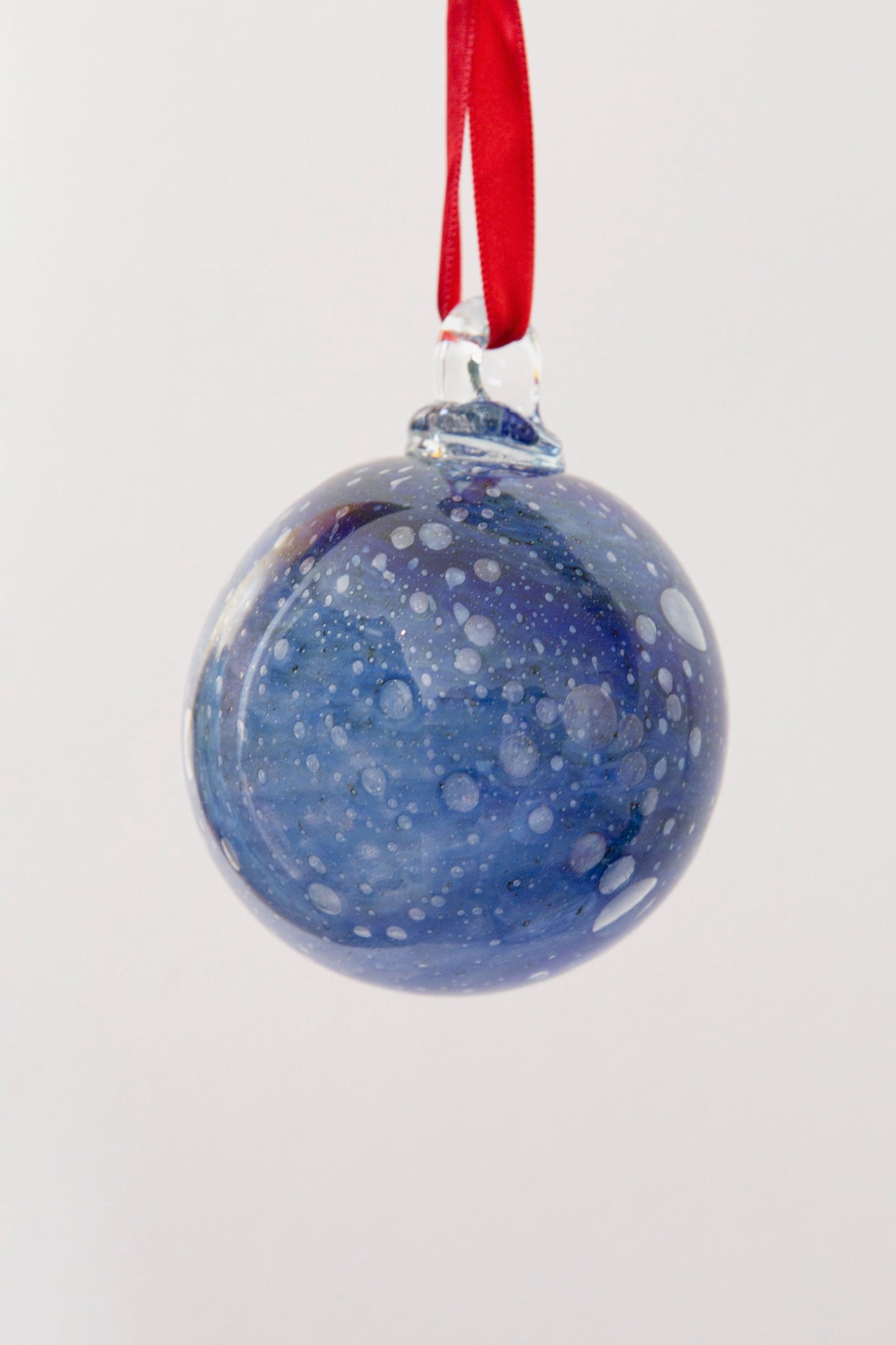 Christmas Glass Ornament, Midnight Blue