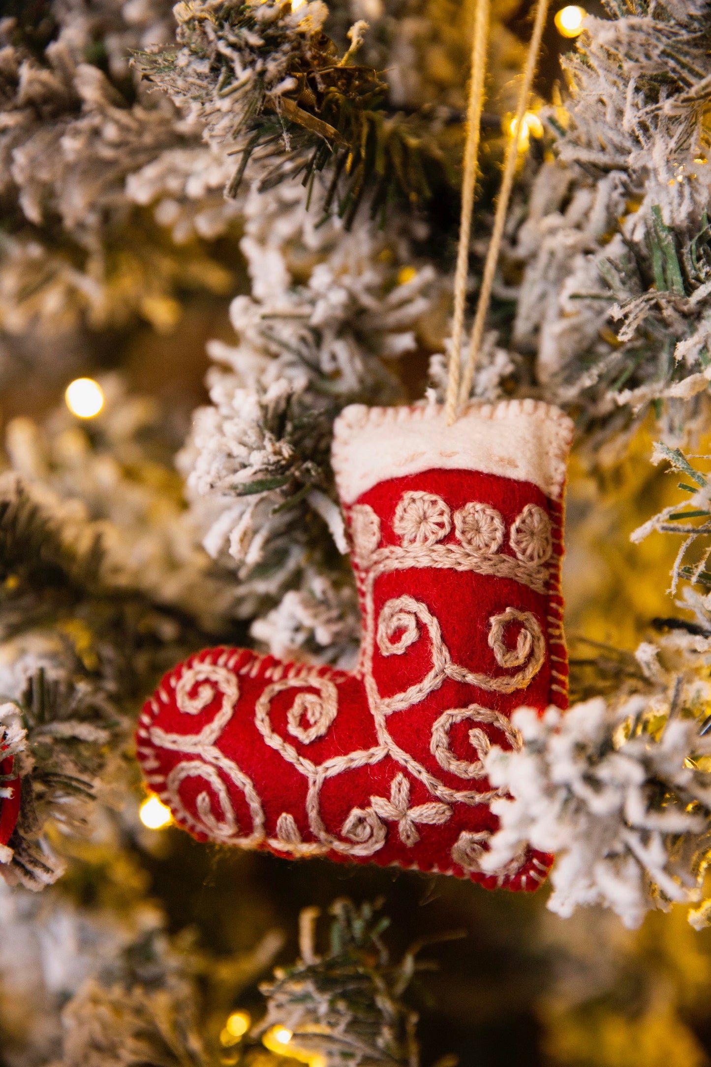 Holiday Edition Embroidered Felt Ornament Set of 5