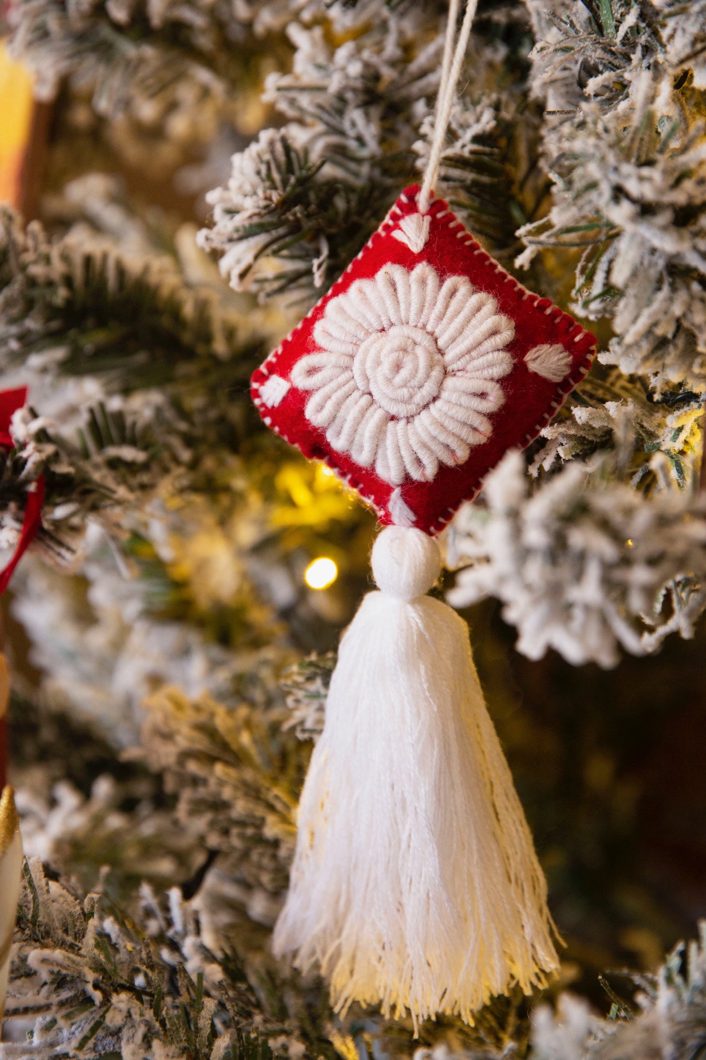 Holiday Edition Embroidered Felt Ornament Set of 5