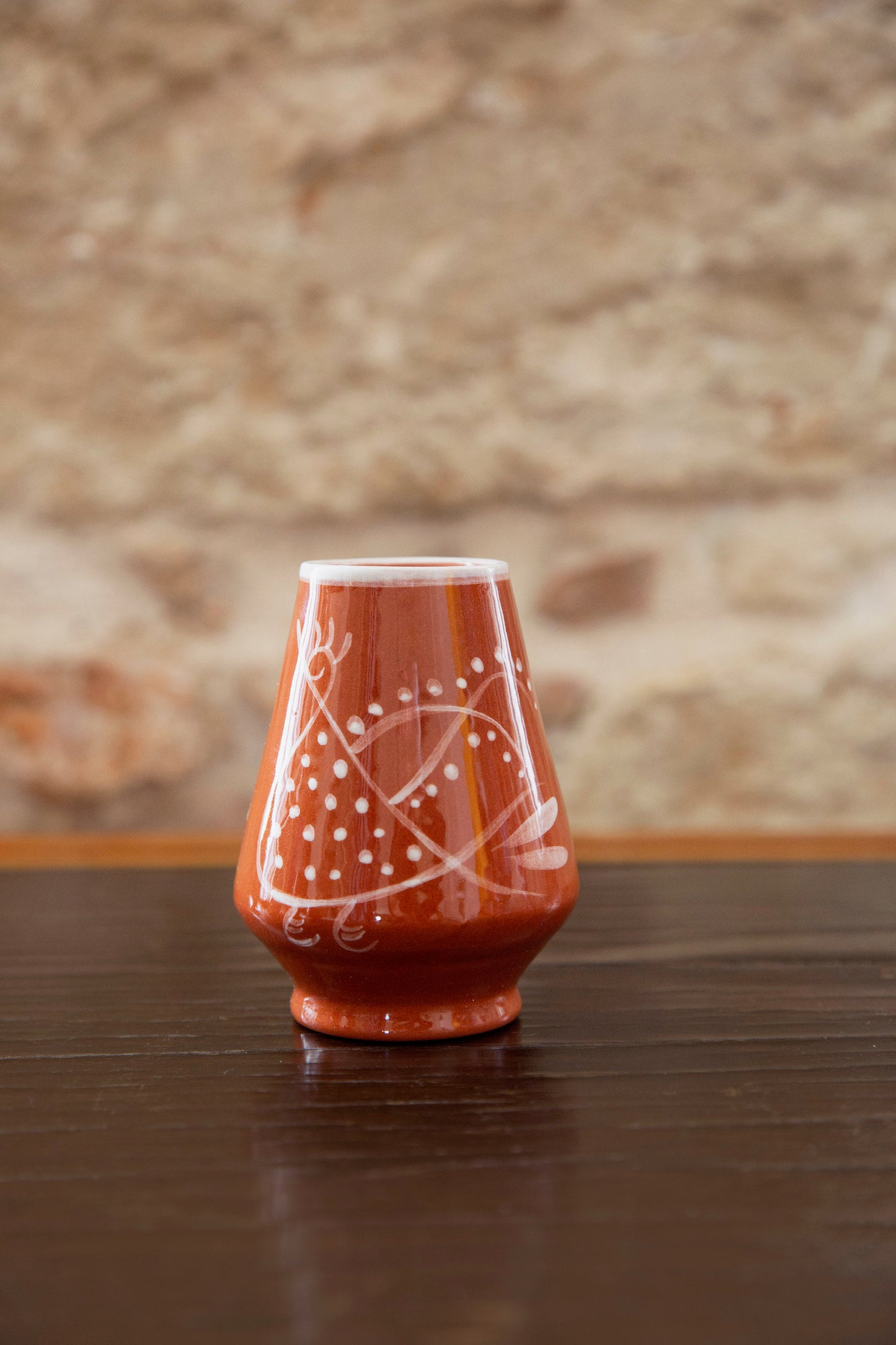 Anthologist Ceramic Bud Cone Vase Red Clay, Pagoni