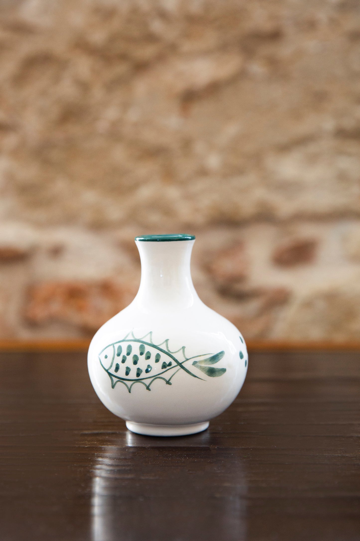 Anthologist Ceramic Bud Gourd Vase Blue Psari