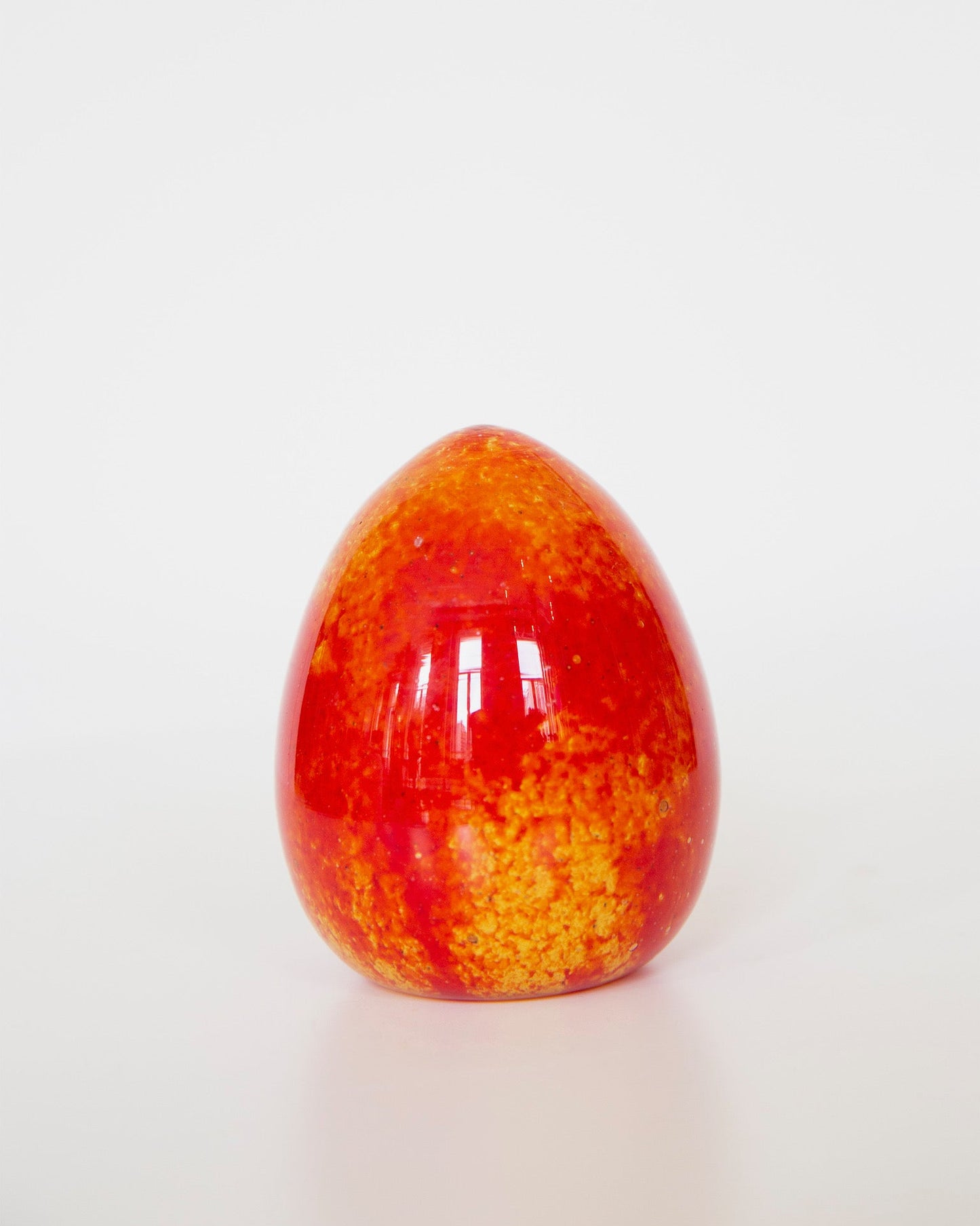 Anthologist Glass Egg, Red, Medium