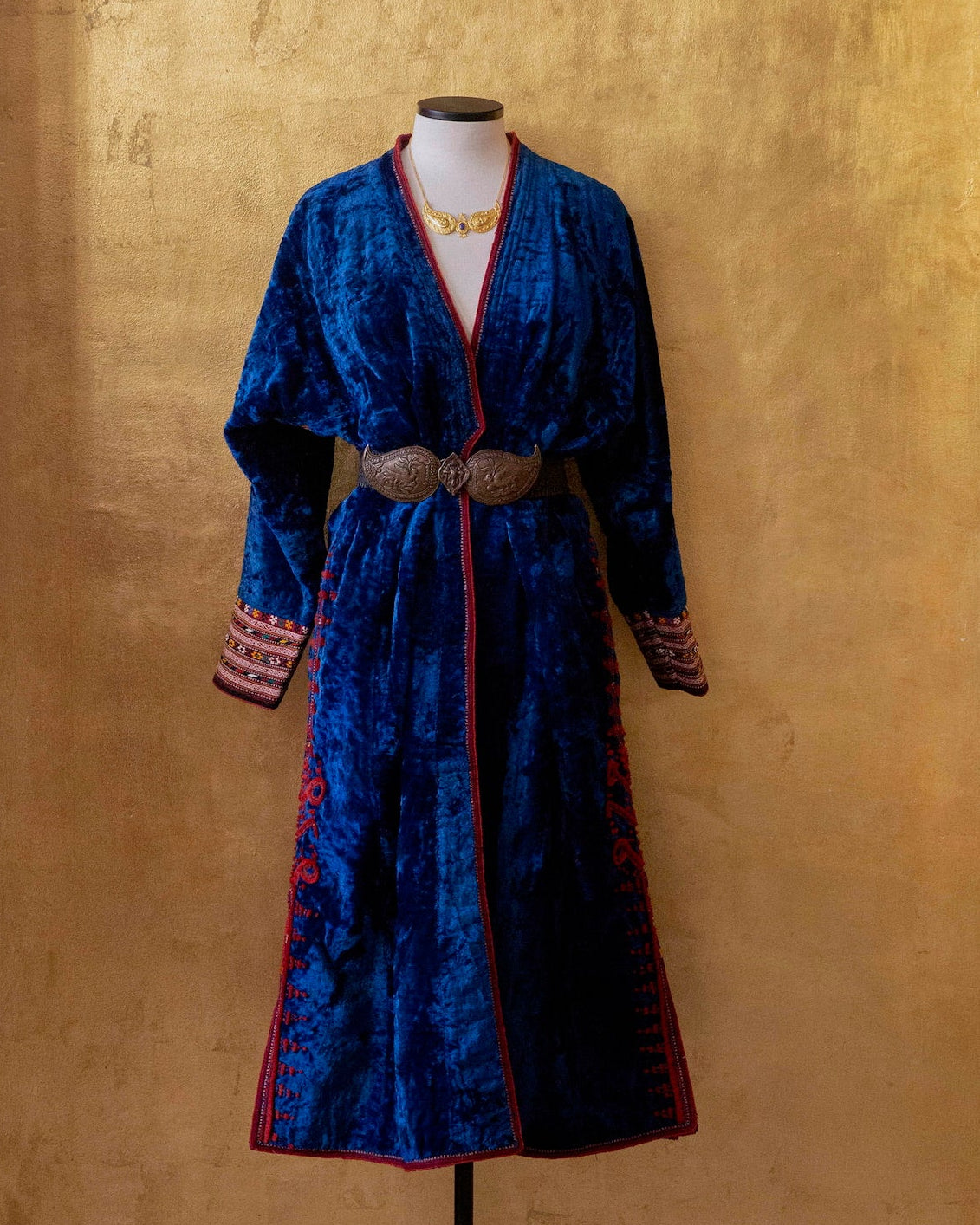 Antique Blue Velvet Jacket