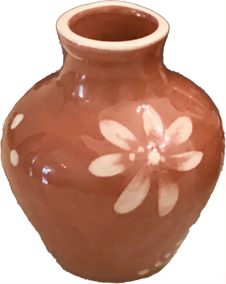 Anthologist Ceramic Bud Vase Red Clay, Psari