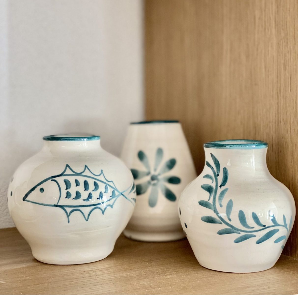 Anthologist Petroleum Blue Ceramic Vases