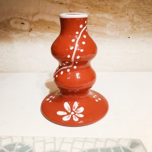 Anthologist Red Clay Ceramic Candlestick